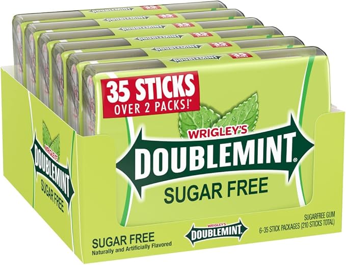 doublemint gum 35 棒无糖 megepack 4.7 盎司